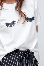 Make Eyes - Tshirt mit Wimpern