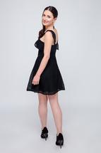Cocktail Kleid mit Lochmuster und Tellerrock