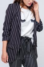 Blazer mit Nadelstreifen