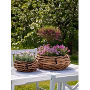 A2 Living Rattan Pflanzkorb – Natürliche Eleganz für dein Zuhause Maxi Ø 37 cm