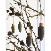 Hängezapfen PANDORA – CHOKO PATINA MIX | Ø 4 cm