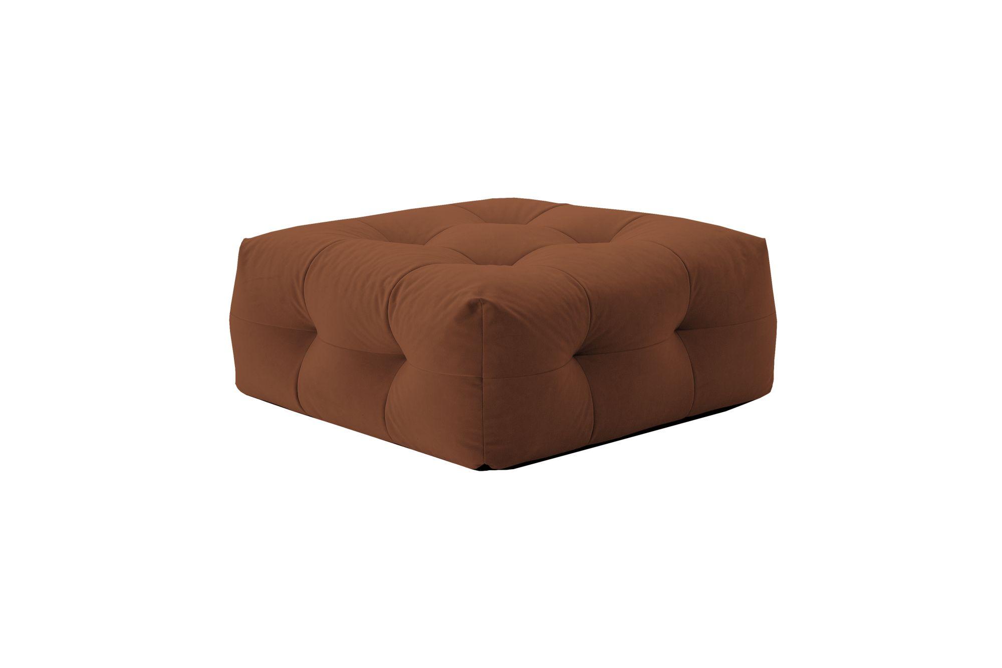 Bequemer Sofahocker mit modularem Aufbau und modernem skandinavischen Design in braun - Pouf NOT-A-SOFA
