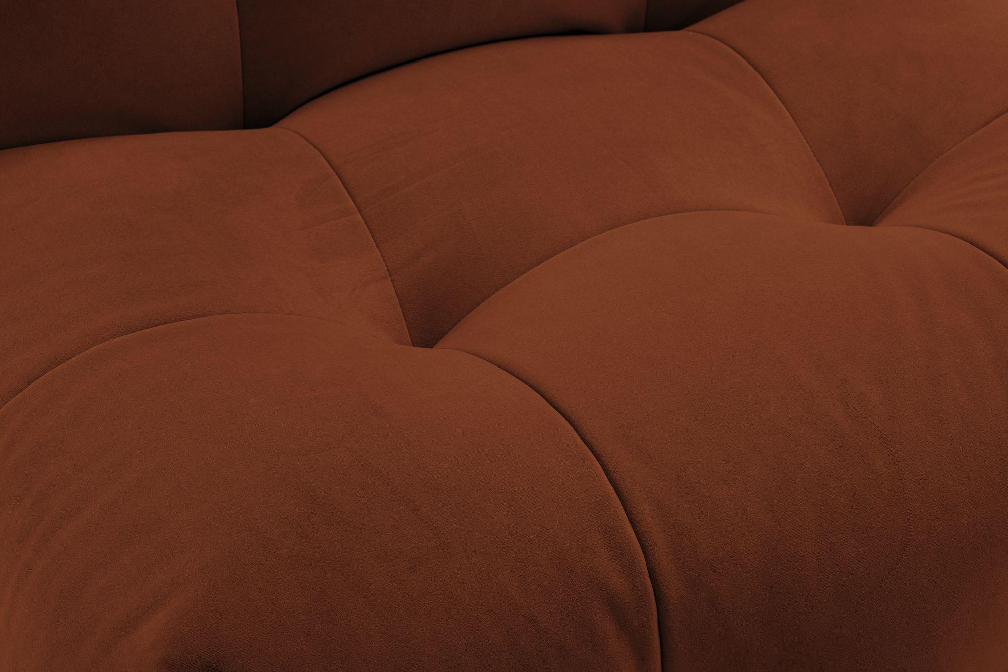 Großer Sofa Pouf NOT-A-SOFA mit modularem Aufbau in braun für Sitzecke, Hotel-Loungebereich und Wartebereich