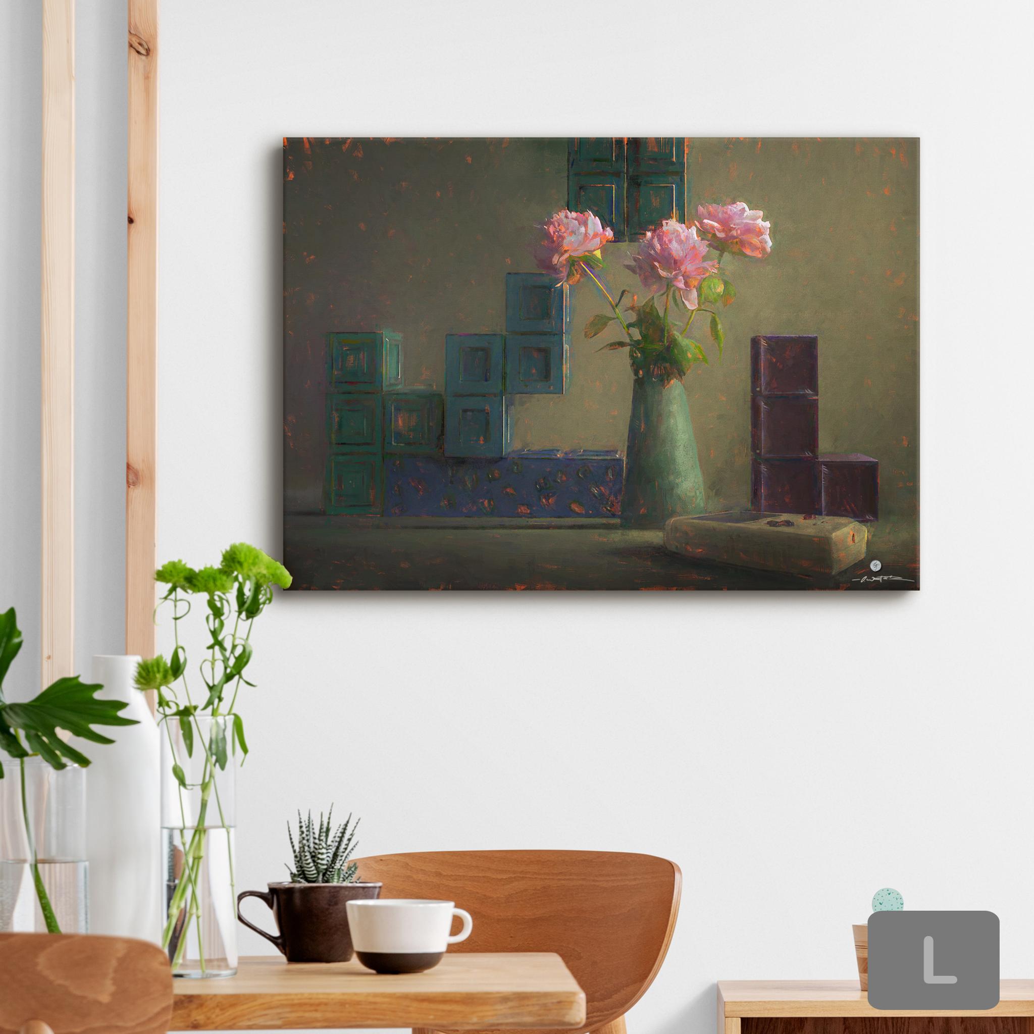 Tetris Blöcke an Stillleben: Still (A) Life Serie Leinwandbild