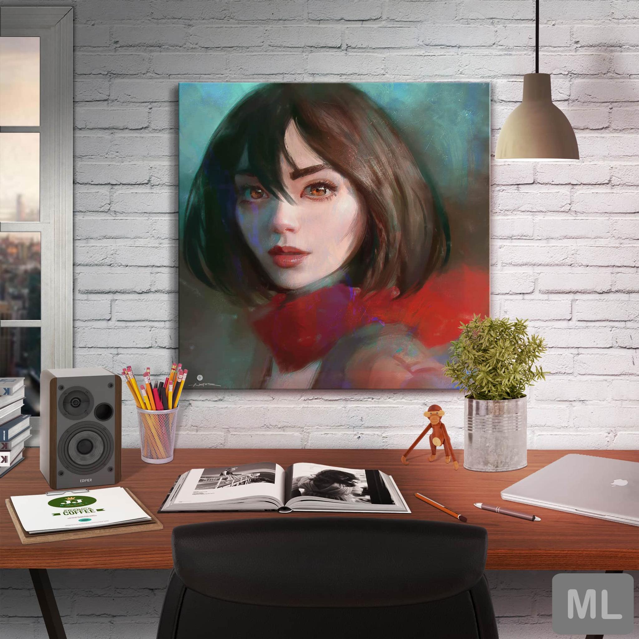 Mikasa Square Canvas Print