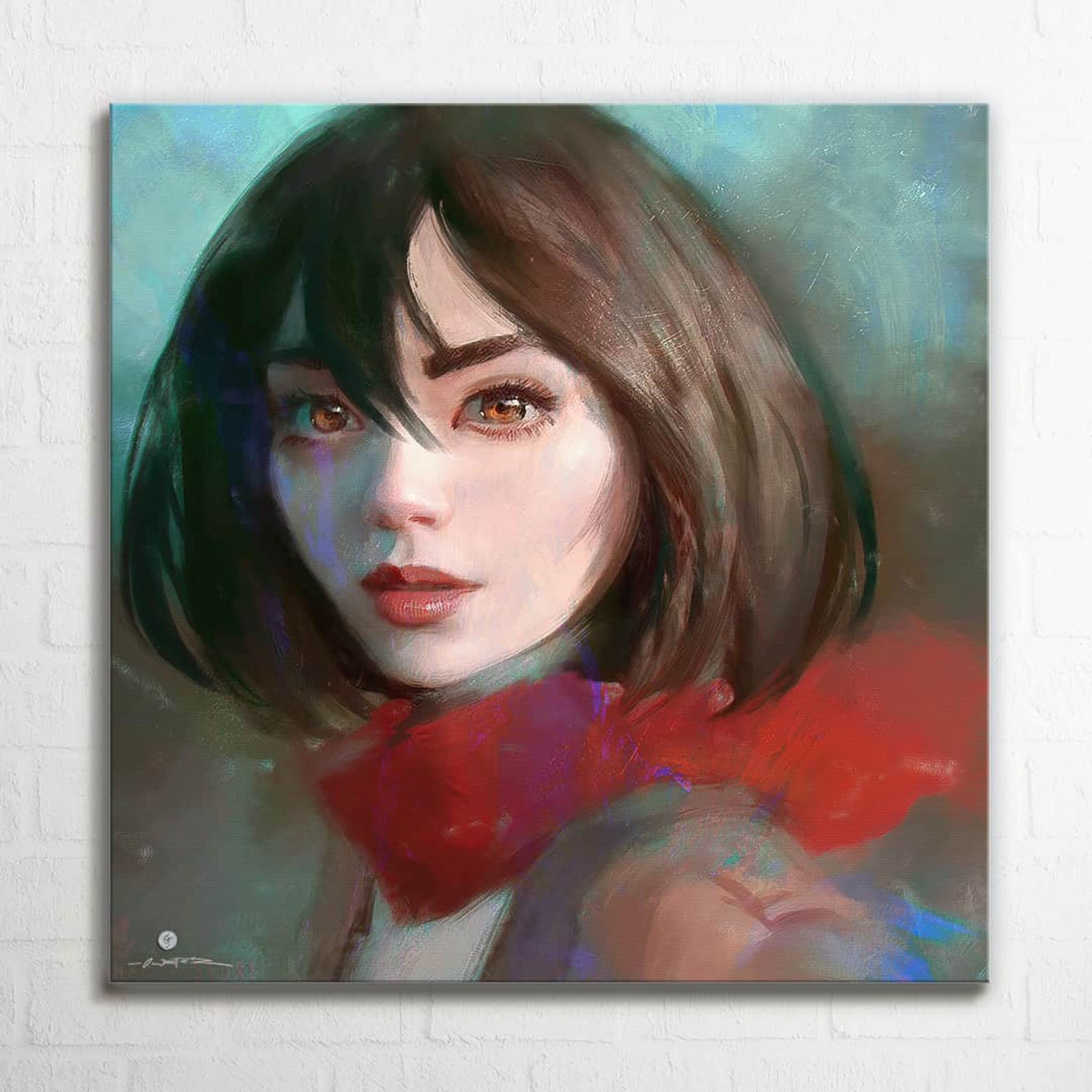 Mikasa Square Canvas Print