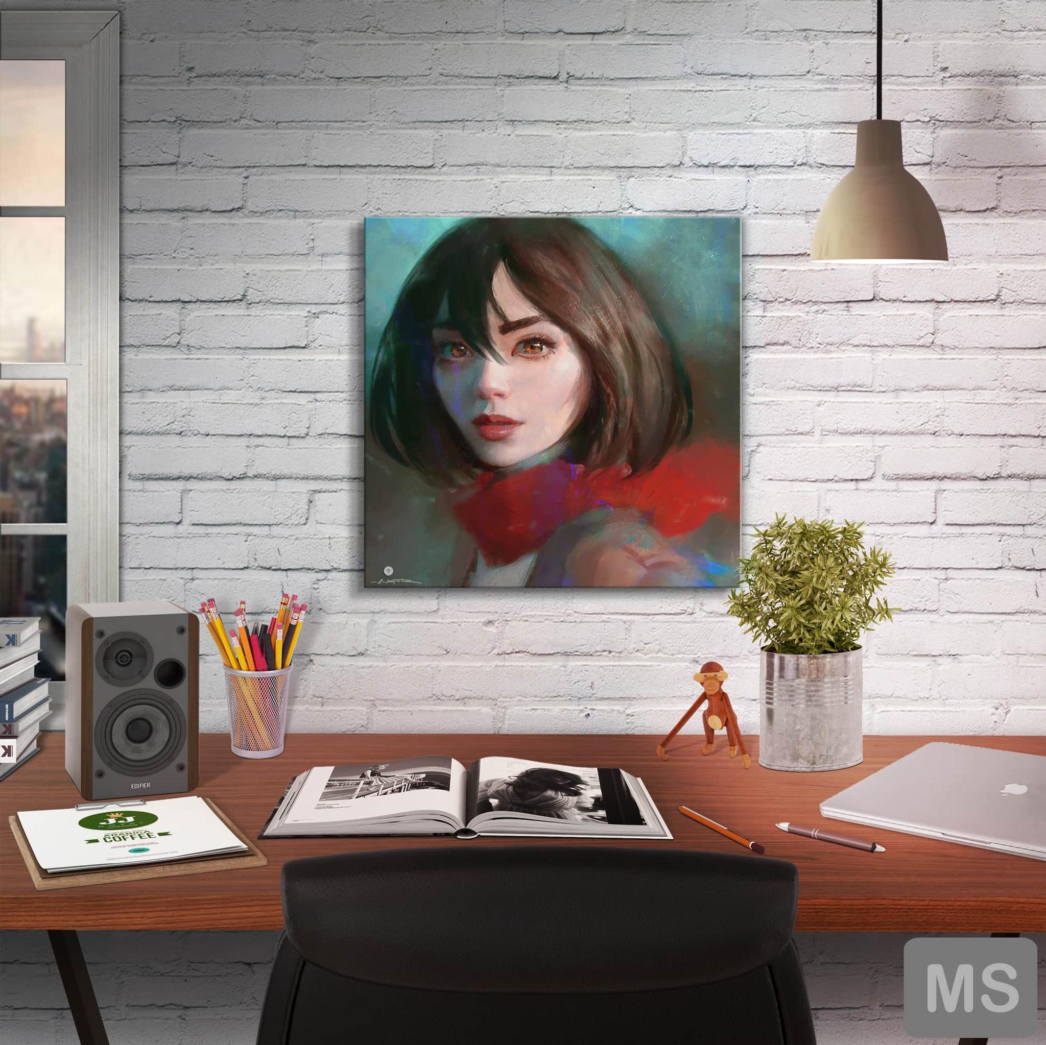 Mikasa Square Canvas Print