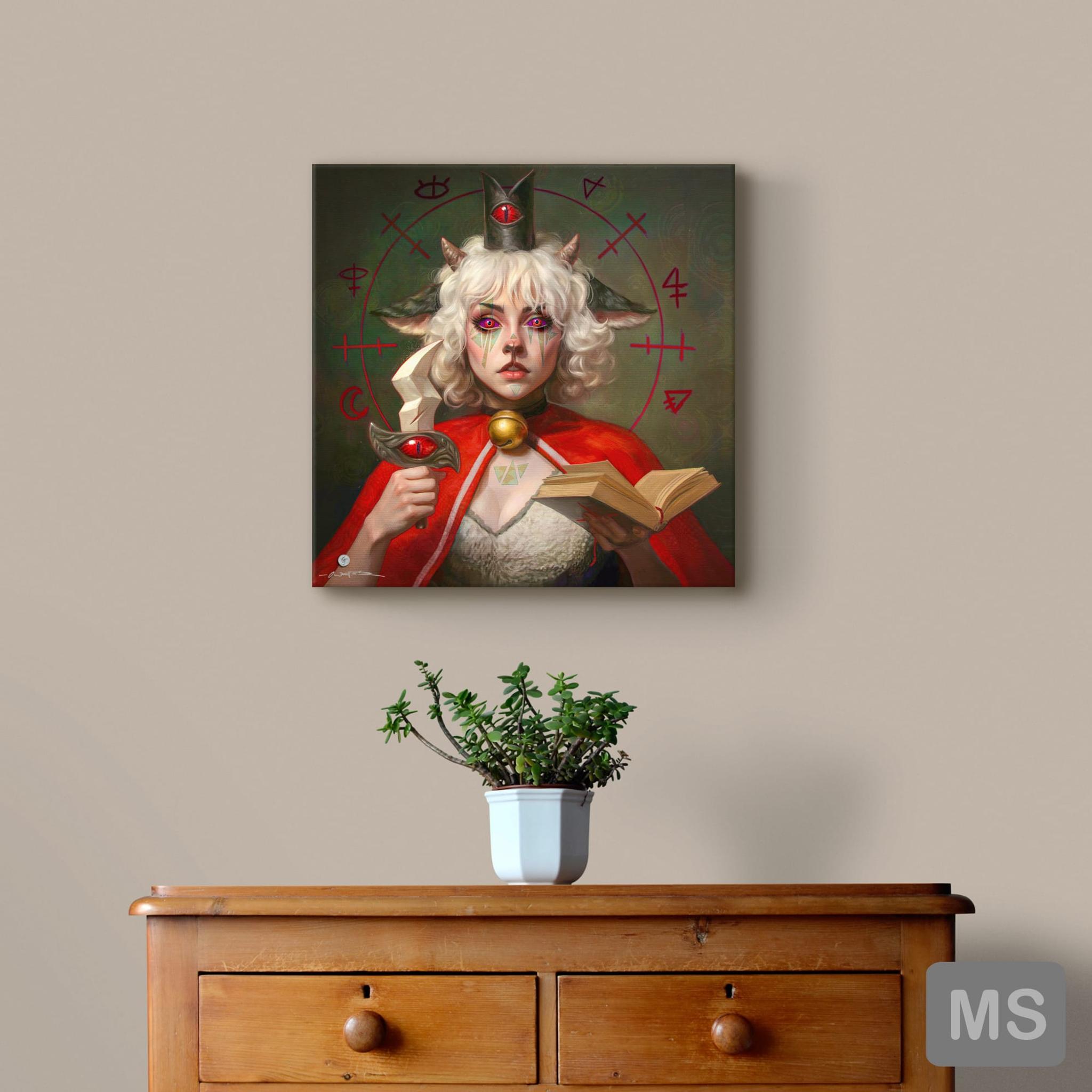 Lamberta Square Canvas Print