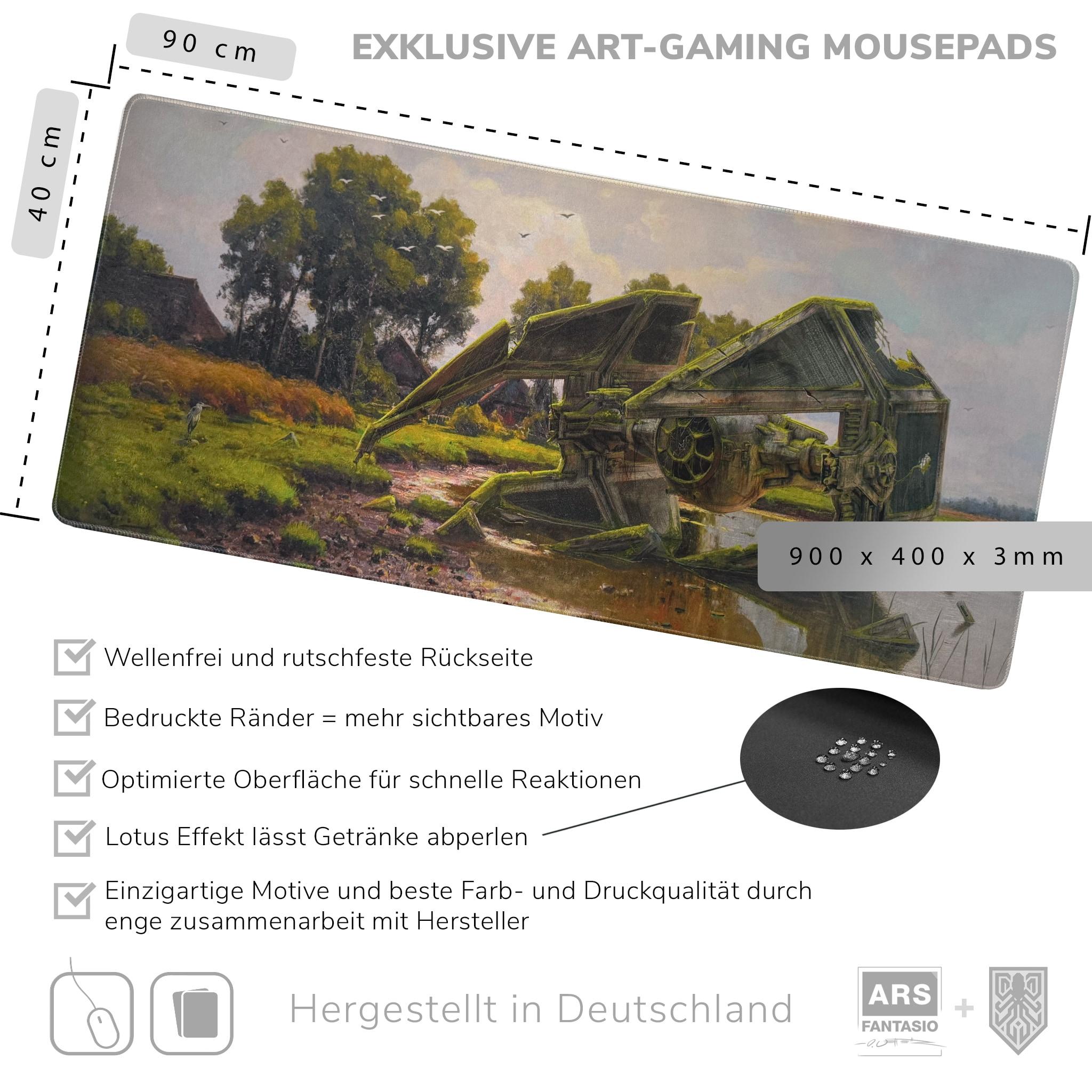 Heron and Interceptor - Gaming Mousepad