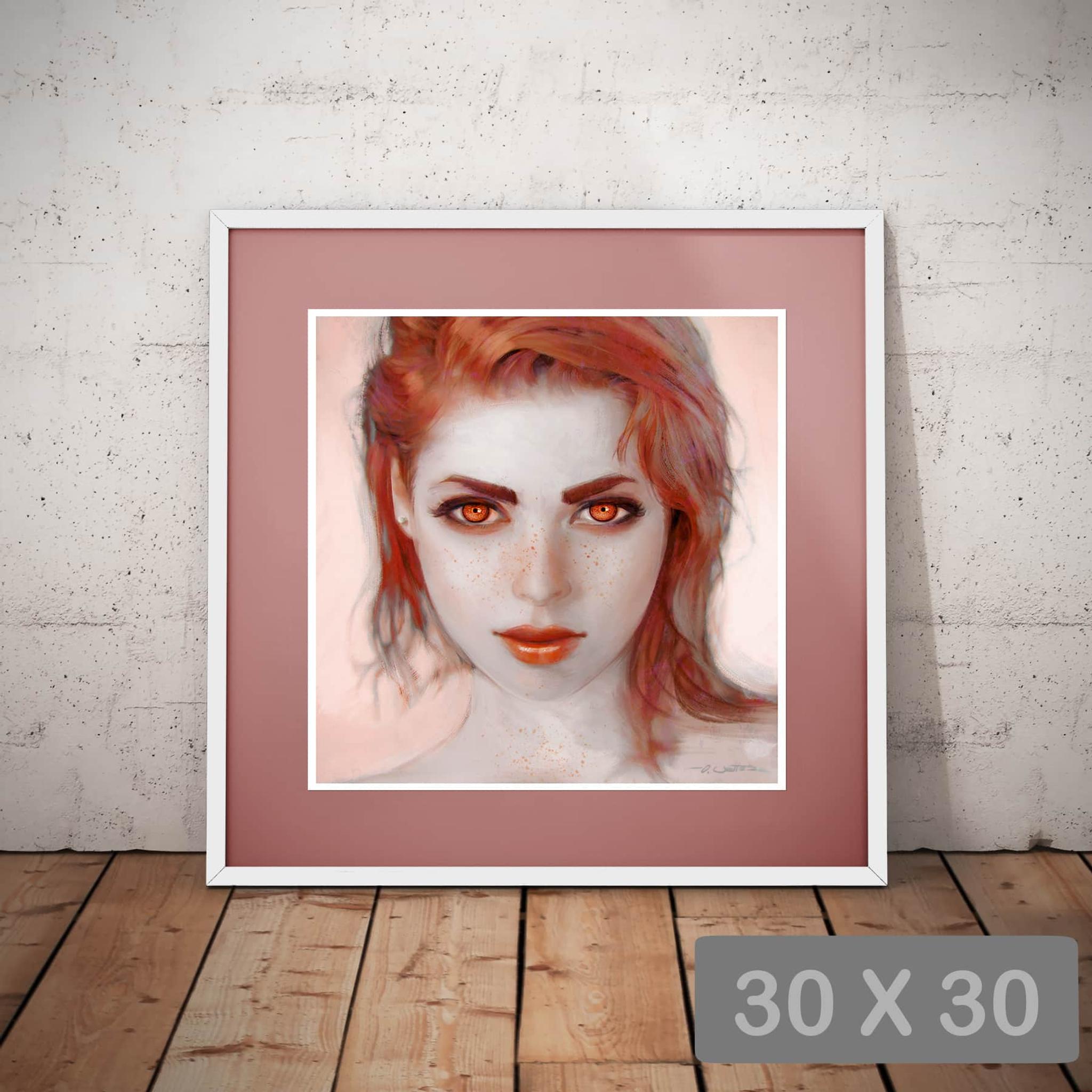 Freckles print framed