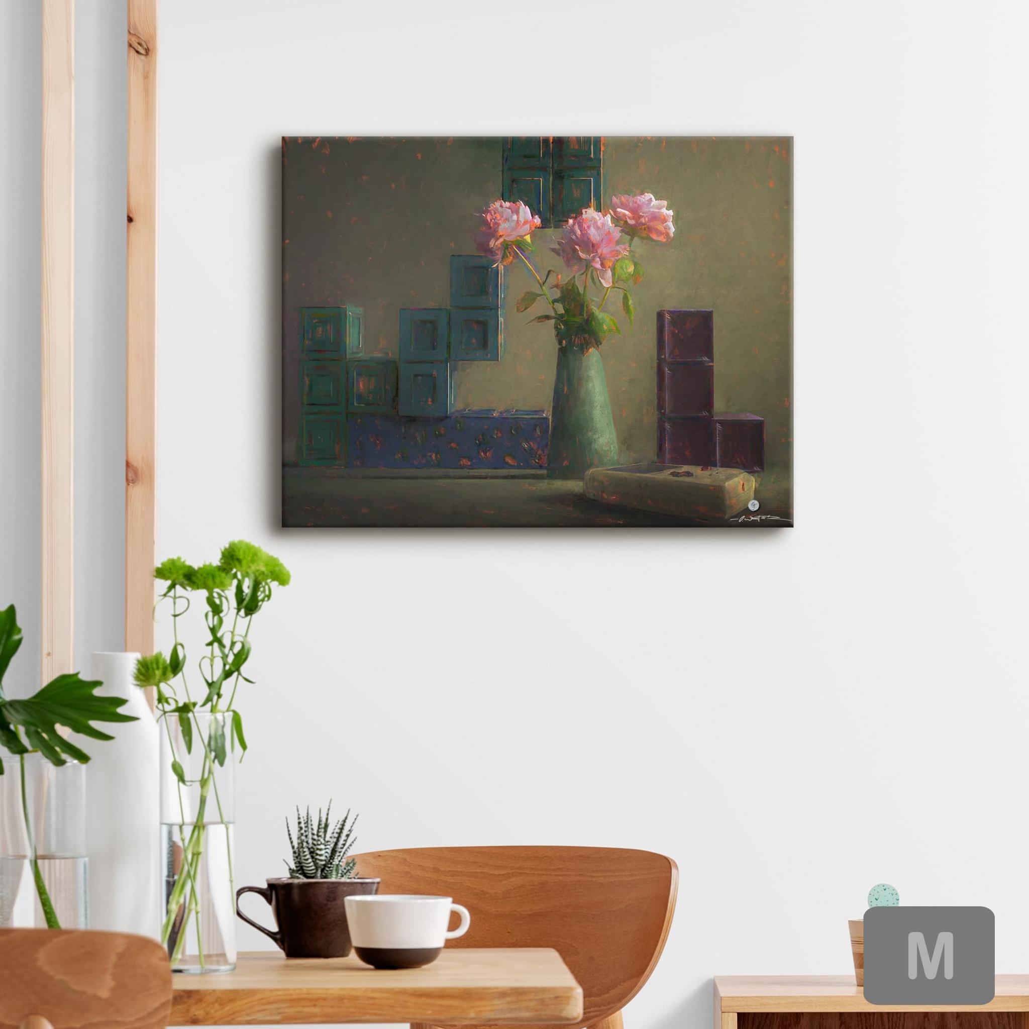 Tetris Blöcke an Stillleben: Still (A) Life Serie Leinwandbild