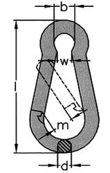 Feuerwehrkarabiner-Haken