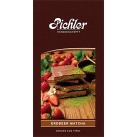 Erdbeer Matcha | 100 g-Tafel | Artikelnummer: erdbeer-matcha-100 