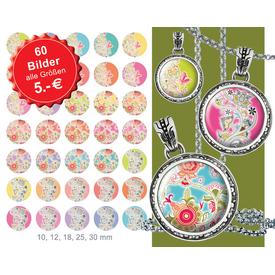 -Cab035b- Cabochon Vorlagen Farbpalette &Ornament  |  | Artikelnummer: 98863535