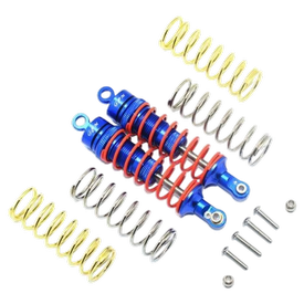 ALUMINIUM DÄMPFER VORNE 87MM BLAU GPM TRX RUSTLER, SLASH, HOSS 4X4 | z.b. für: Slash 4x4  | Artikelnummer: RUS4087F-B-OR