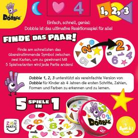 Dobble 1,2,3 | Asmodee | Artikelnummer: 3558380108818