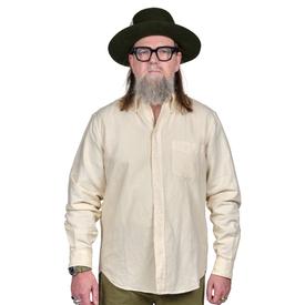 Button Down Shirt | Cotton Linen Bone | Size Large | Sample Sale | Artikelnummer: 5288-3483-5041
