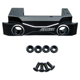 Alum. Bumper Befestigung kurz vorn schwarz SAMIX Axial SCX10-2  | z.b. für Axial SCX2 | Artikelnummer: SCX2-6068BK