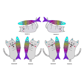 Felix van der Fisch 20cm | 20 x 26 oder 20 x 30 cm Stickrahmen | Artikelnummer: 0245-6247-8310