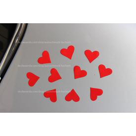 Magnete Herzen 10St Dekoration Hochzeitsauto Rot  |  | Artikelnummer: 125339287