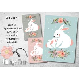 Kinderzimmer Wandbild, Poster A4, Hase  |  | Artikelnummer: 120394583