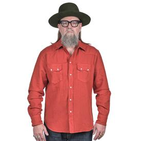 Cowboy Shirt | Cotton Linen | International Orange | Artikelnummer: 1140-3537-6671