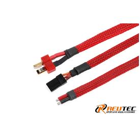 Revtec - Kabel-Schutzhülse - Geflochten - 6mm - Rot - 1m |  | Artikelnummer: GF-1476-012