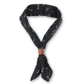 OBERWEIHER | Bandana + Leather Ring | Libelle Bamboo Black | Artikelnummer: 6738-3637-6568