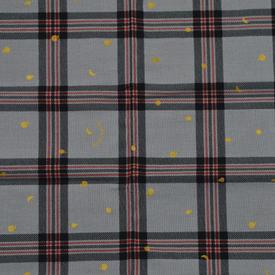 OBERWEIHER | Bandana + Leather Ring | Fruits on Check Grey/Red | Artikelnummer: 8518-4308-3280