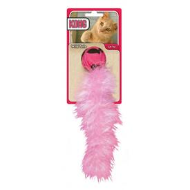 Wild Tails Katzenspielzeug Feder Rassel Ball Maus Spielmaus Cat Toy | Pink/Kuh | Artikelnummer: 35585450490-2