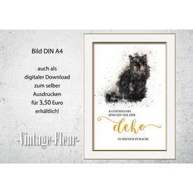 Wandbild Poster A4, Spruch, Katzen  |  | Artikelnummer: 117734527