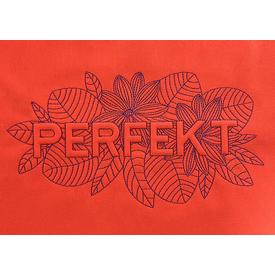 „Perfekt“ Trapunto Schriftzug | Mustergr. 129 mm x 240 mm | Artikelnummer: 2304-0687-3656