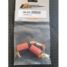 Hype 086-1070 6mm Goldkontakt Stecker/Buchse (3Paar) |  | Artikelnummer: HY086-1070