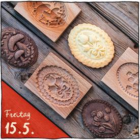 Backworkshop Holzmodel Cookies | Freitag 15.5.2026 | Artikelnummer: WS_HM_FR_15_05_2026