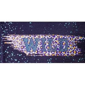 Pinselstrich Bügelbilder | 2 Bügelbilder je ca.  27,5 x 6,5 cm  | Artikelnummer: 1888-1815-6726 -9