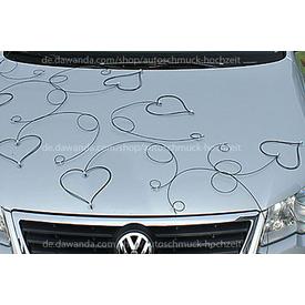 Autoherzen für weißes Auto Autoschmuck Hochzeit  |  | Artikelnummer: 96313791