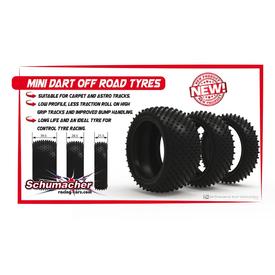 Mini Dart - Front - 4WD Reifen - Gelb U6825 (2) |  | Artikelnummer: U6825