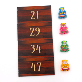 Kingdomino Meeple Sticker | Meeple Stickers | Artikelnummer: 5999573830082