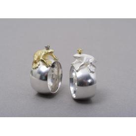 Froschkönig auf Ring Silber mit Brillant  |  | Artikelnummer: 12278963524