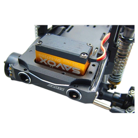 Alum. Bumper Befestigung kurz vorn schwarz SAMIX Axial SCX10-2  | z.b. für Axial SCX2 | Artikelnummer: SCX2-6068BK