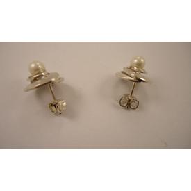 Feine Ohrstecker in 925 Silber,mit Zuchtperle  |  | Artikelnummer: 120510675