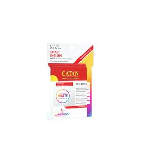 MATTE Catan English-Sized Sleeves 56 x 82 mm | Farbcode Rot - GAMEGEN!C | Artikelnummer: 4251715407639