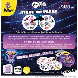 Dobble KPop Demon Hunters | Zygomatic - voraussichtlich lieferbar ab September 2026 | Artikelnummer: 3558387005929