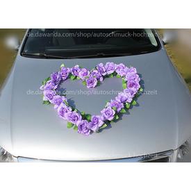 Licht lila Rosen  Autodeko Hochzeit Saugnäpfen  |  | Artikelnummer: 93241371