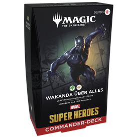 Magic the Gathering Marvel Super Heroes Commander-Deck - Wakanda über alles | Wizards of the Coast - im Laden verfügbar,  Online-Versand ab 26.06. | Artikelnummer: 5010996357113Wakanda