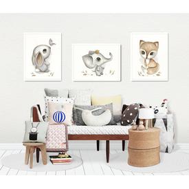 Kinderzimmer Poster Wandbild DIN A4/A3, Elefant   |  | Artikelnummer: 120690827