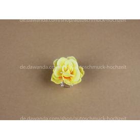 Gelb Rosen Autodekorationen Hochzeit mit Saugnapf  |  | Artikelnummer: 93205847