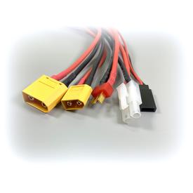 Absima 3040046 Ladekabel Multi 30cm Banane auf XT90, XT60 T-Plug, JR, Tamiya |  | Artikelnummer: Ab3040046