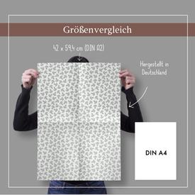 Geschenkpapier: Weihnachten / Tannenbaum-Zweige (grün-weiß) | 4 Bögen Geschenkpapier + 4 Geschenkanhänger | Artikelnummer: 4260615910569
