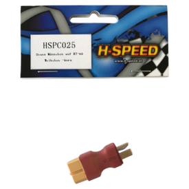DEANS MÄNNCHEN AUF XT60 WEIBCHEN KURZ ADAPTER H-SPEED HSPC025 |  | Artikelnummer: HSPC025